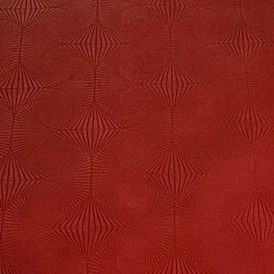 Faux Swirl Geometric- Red 18 in x 54 in