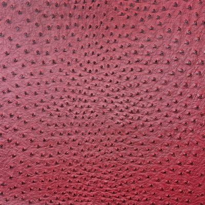 Faux Ostrich- Dark Red 18 in x 54 in
