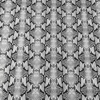 Faux Geometric Snake - Black/White 18 in x 54 in