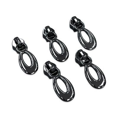 Zipper Pulls-Teardrop No. 5 Gunmetal