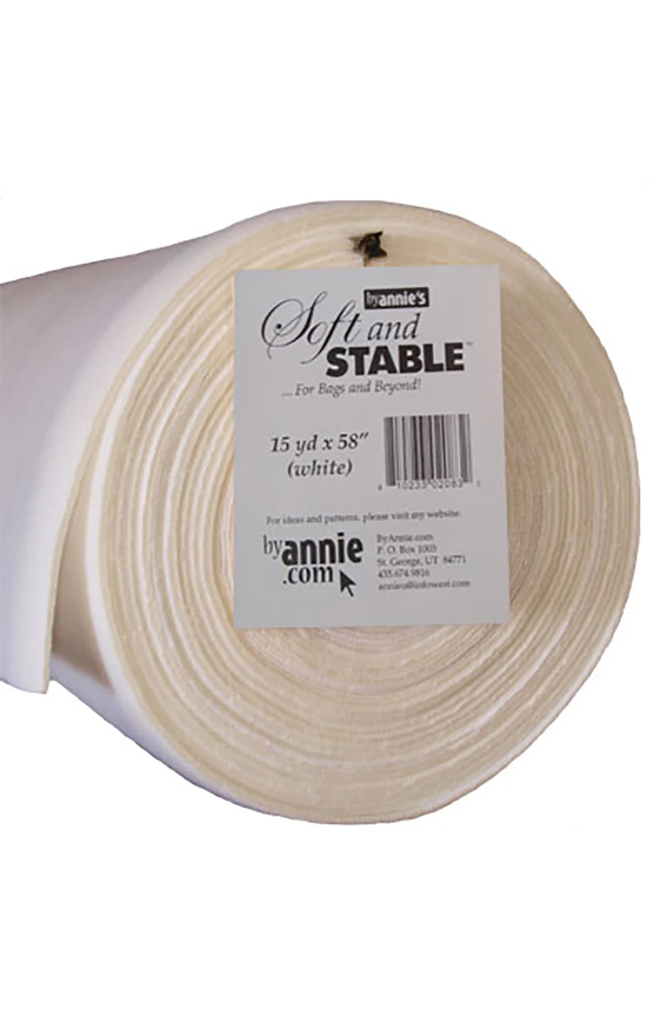 Soft and Stable White 100% Polyester Foam Stabilizer 58in x 1 yard