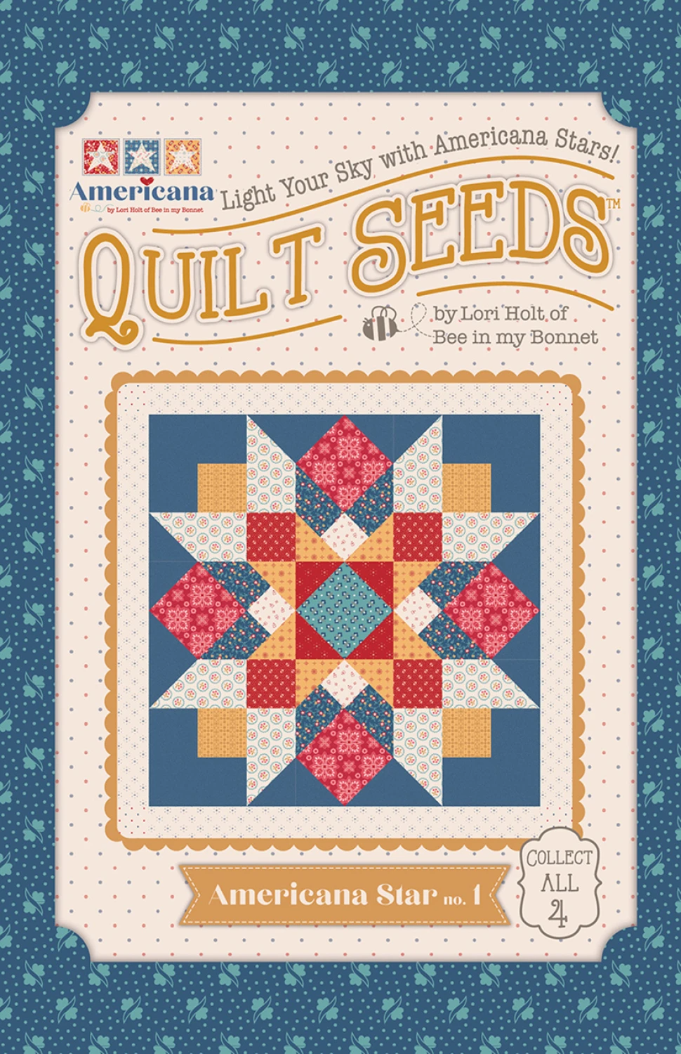 Lori Holt Quilt Seeds Pattern Americana Stars No. 1