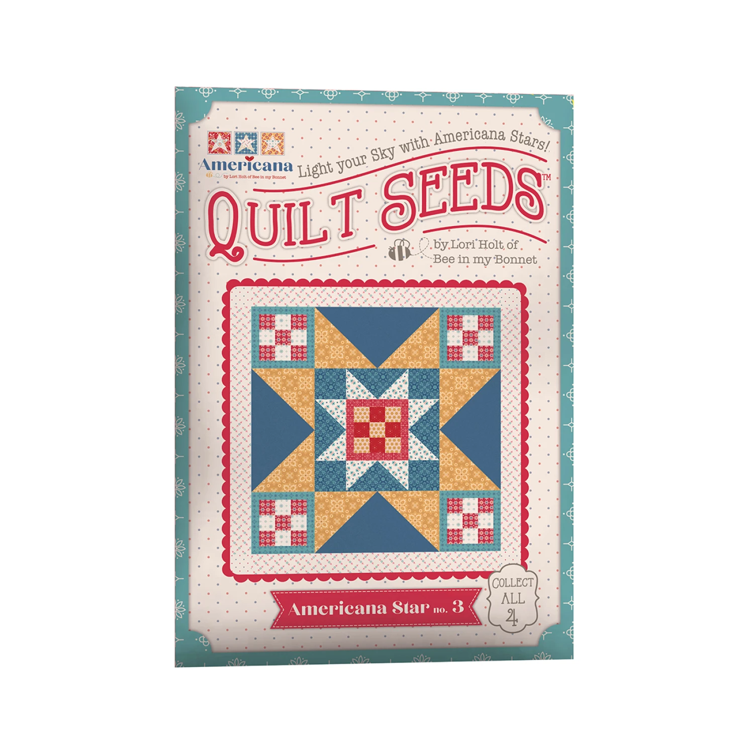 Lori Holt Quilt Seeds Pattern Americana Stars No. 3