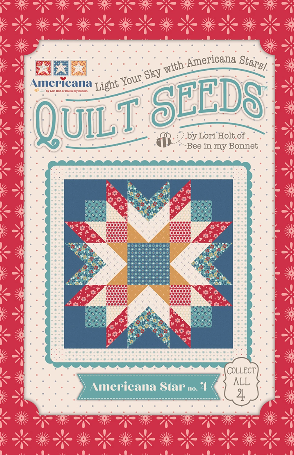 Lori Holt Quilt Seeds Pattern Americana Stars No. 4