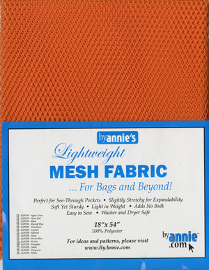 Lightweight Mesh Fabric Pumpkin 18x54in
