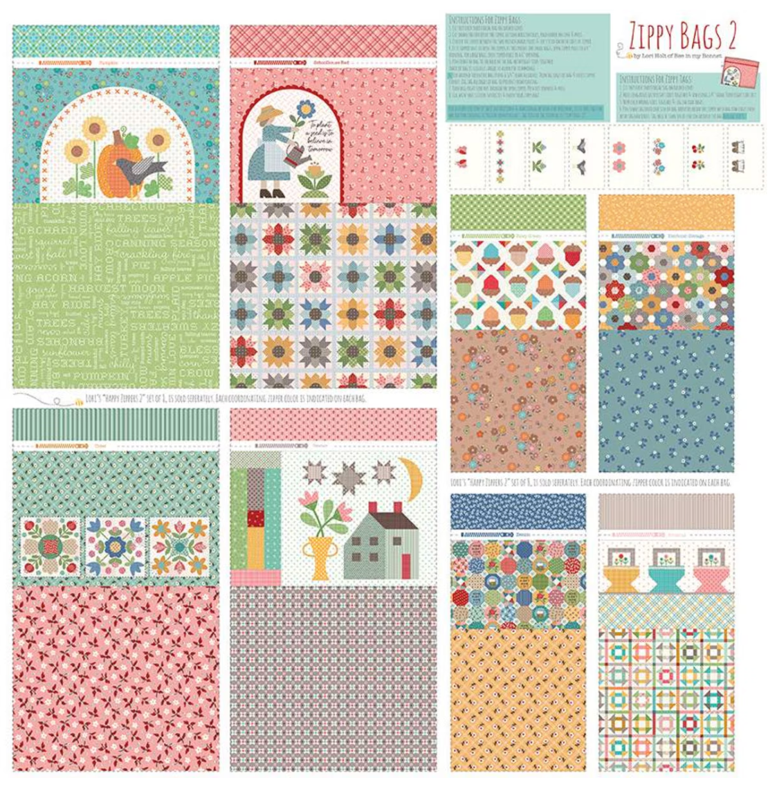 Calico Home Décor Zippy Bags 2 Panel