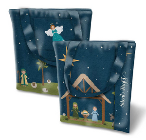 Silent Night 36“ X 69” Felt Nativity Panel