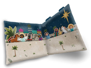 Silent Night 36“ X 69” Felt Nativity Panel