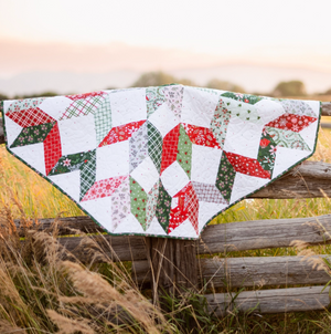 Mistletoe & Holly Tree Skirt & Pot Holder Panel