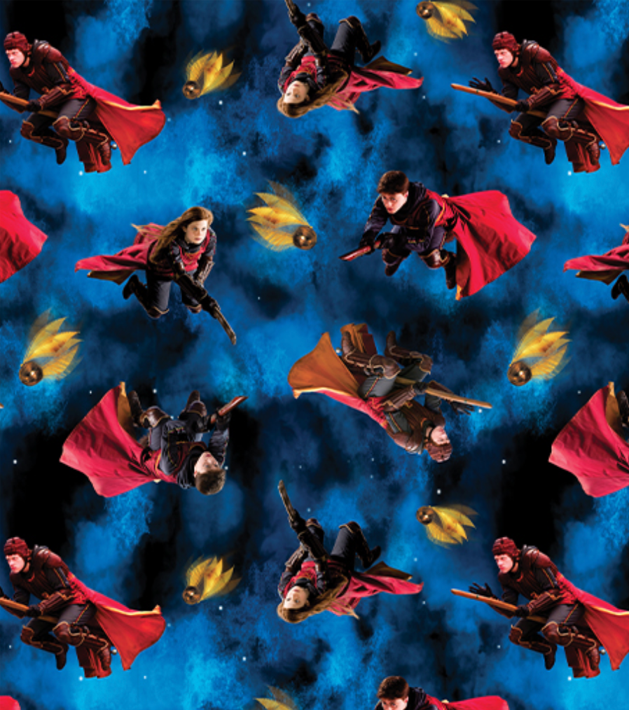 Playing Quidditch Blue