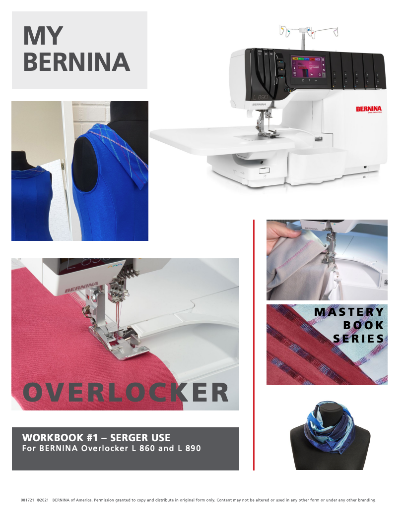 Overlocker Basic Serger Use Workbook #1, L890