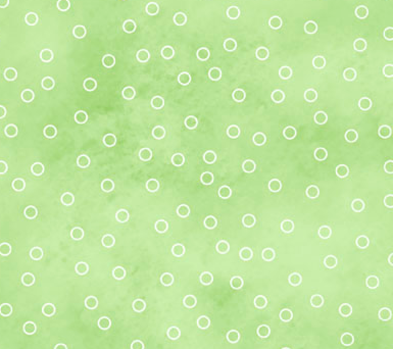Sorbet Flannel Green Tossed Dots