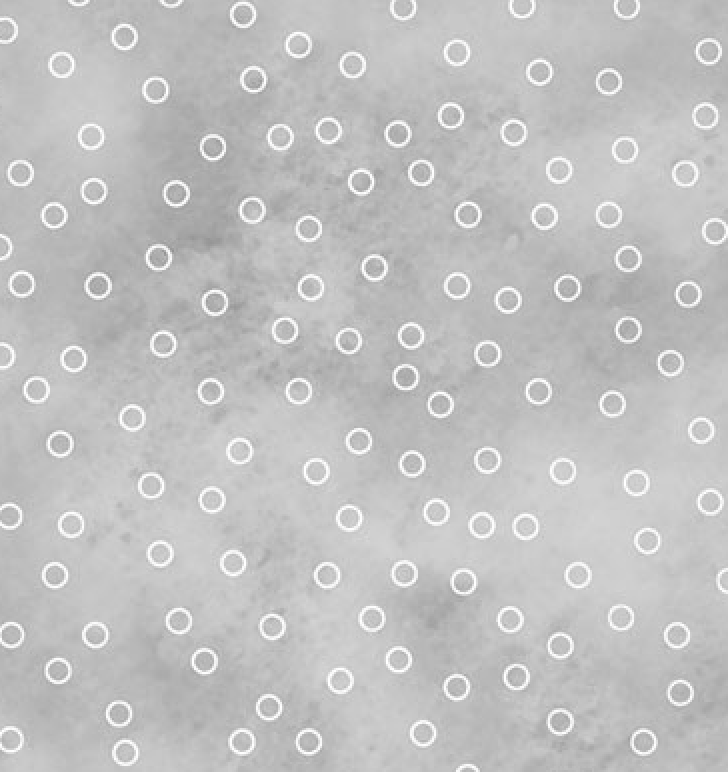 Sorbet Flannel Grey Tossed Dots