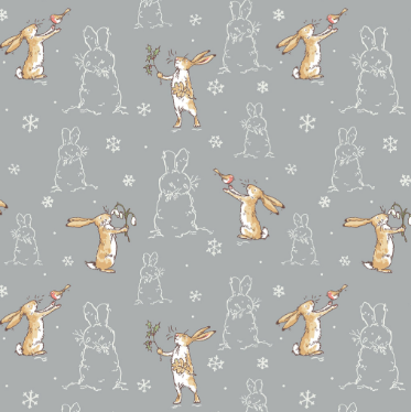 GHMILY 2026 FLANNEL Bunnies Light Gray