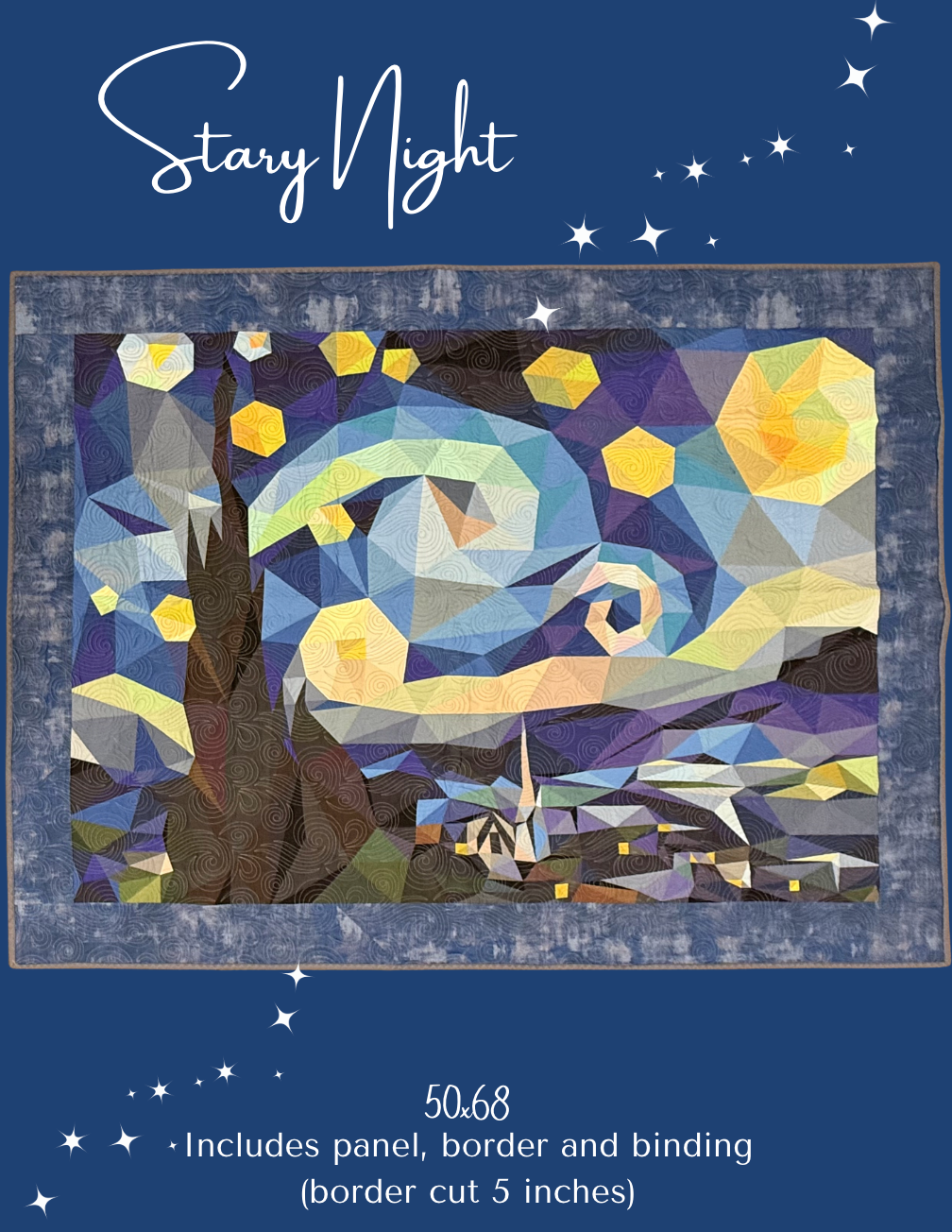 Starry Night Kit, Border&Binding Included