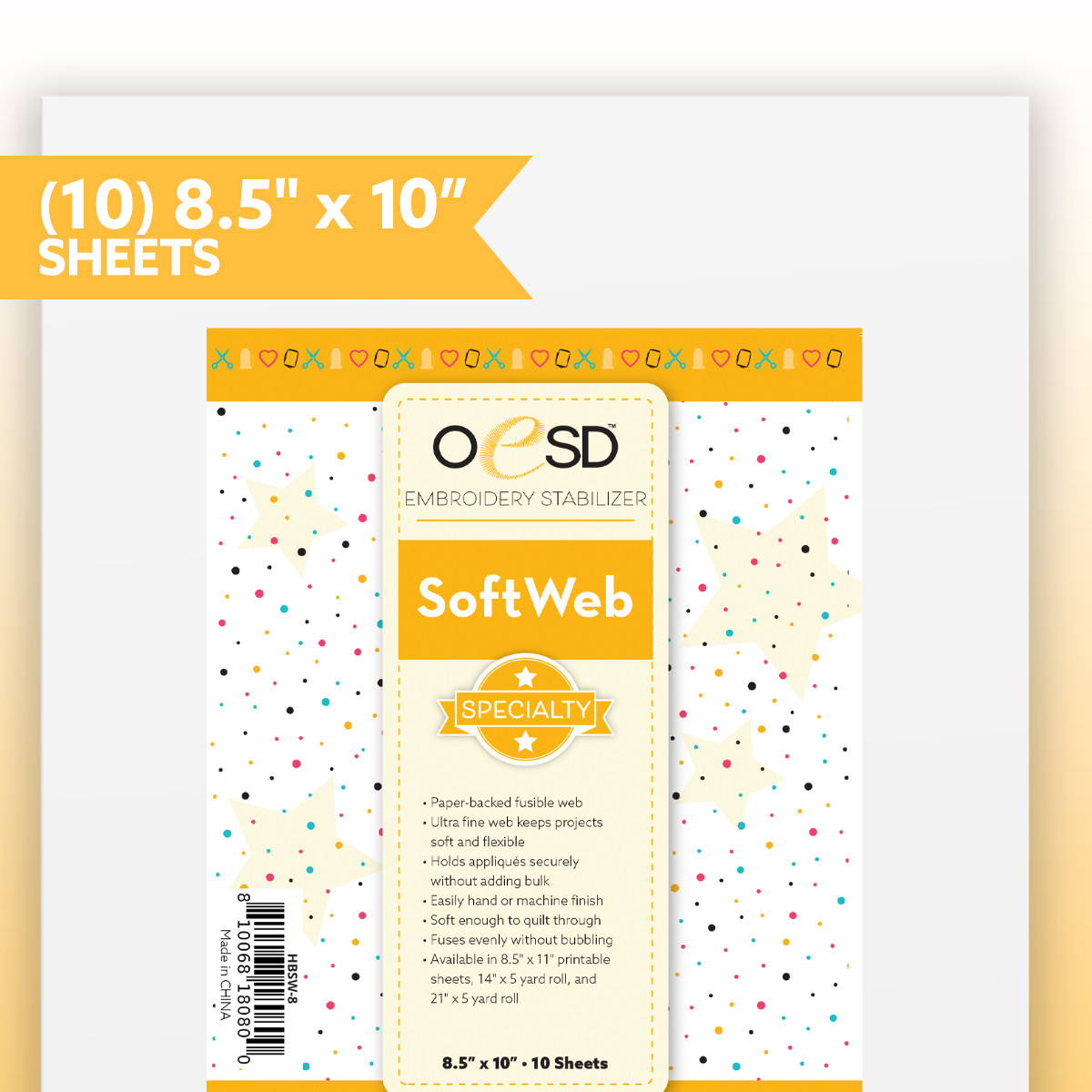 Softweb 8.5"x10" sheet 10pk