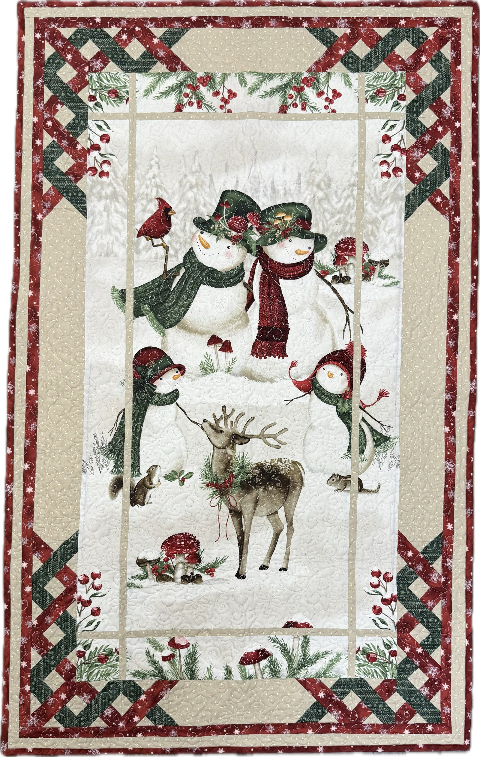 Quick-Switch Revolution Woodland Snowman Kit, 30.5x50.5, Pattern & Binding Included