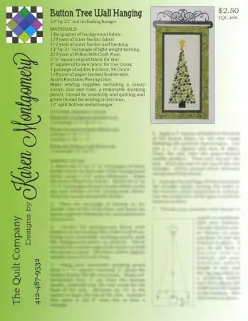 Project Sheet - Button Tree Wall Hanging