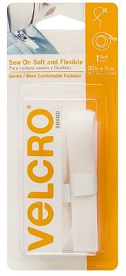 VELCRO® Brand Fastener Soft & Flex Sew-In White 5/8in x 30in