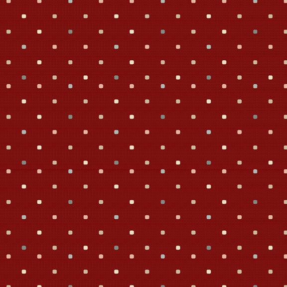 Red Dobby Squares Yarn Dye