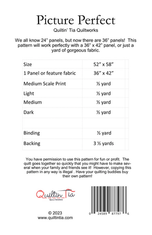 Picture Perfect Panel Quilt Pattern