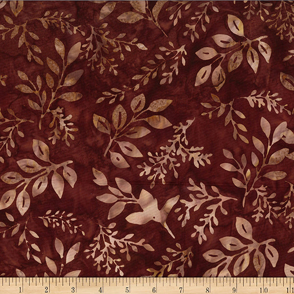 Bali Batik Delicate Foliage - Havana