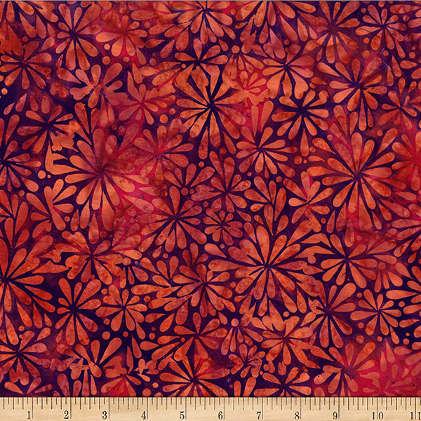 Bali Batik Organic Flower - Pomegranate