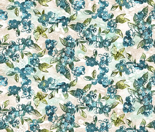 Blueberries Teal