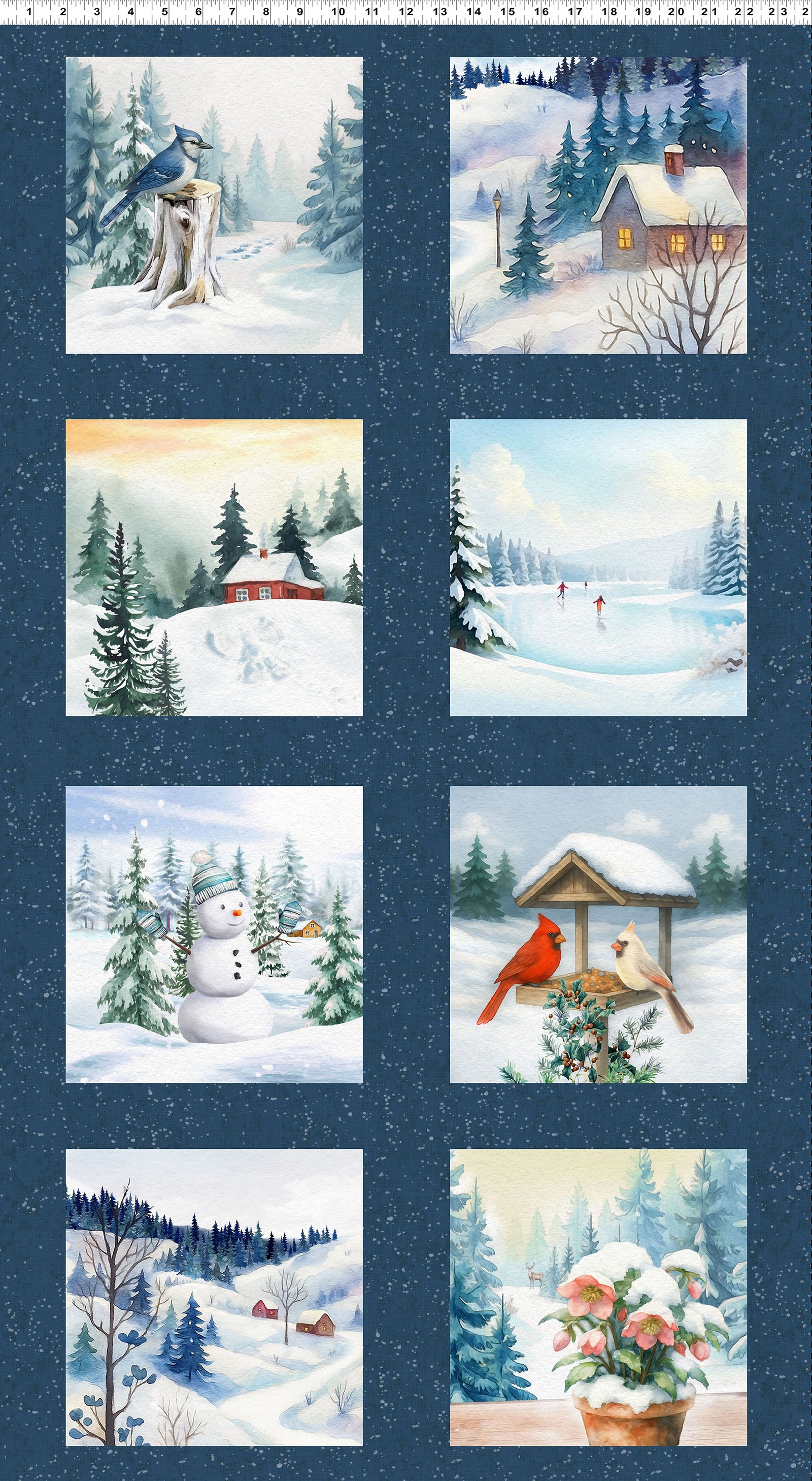 PREORDER 24" Block Panel Navy Blue