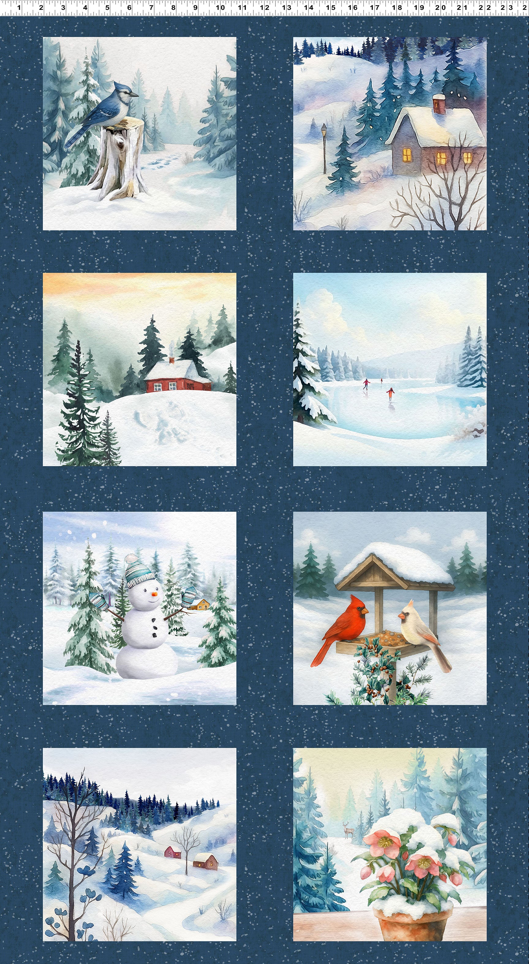 PREORDER 24" Block Panel Navy Blue