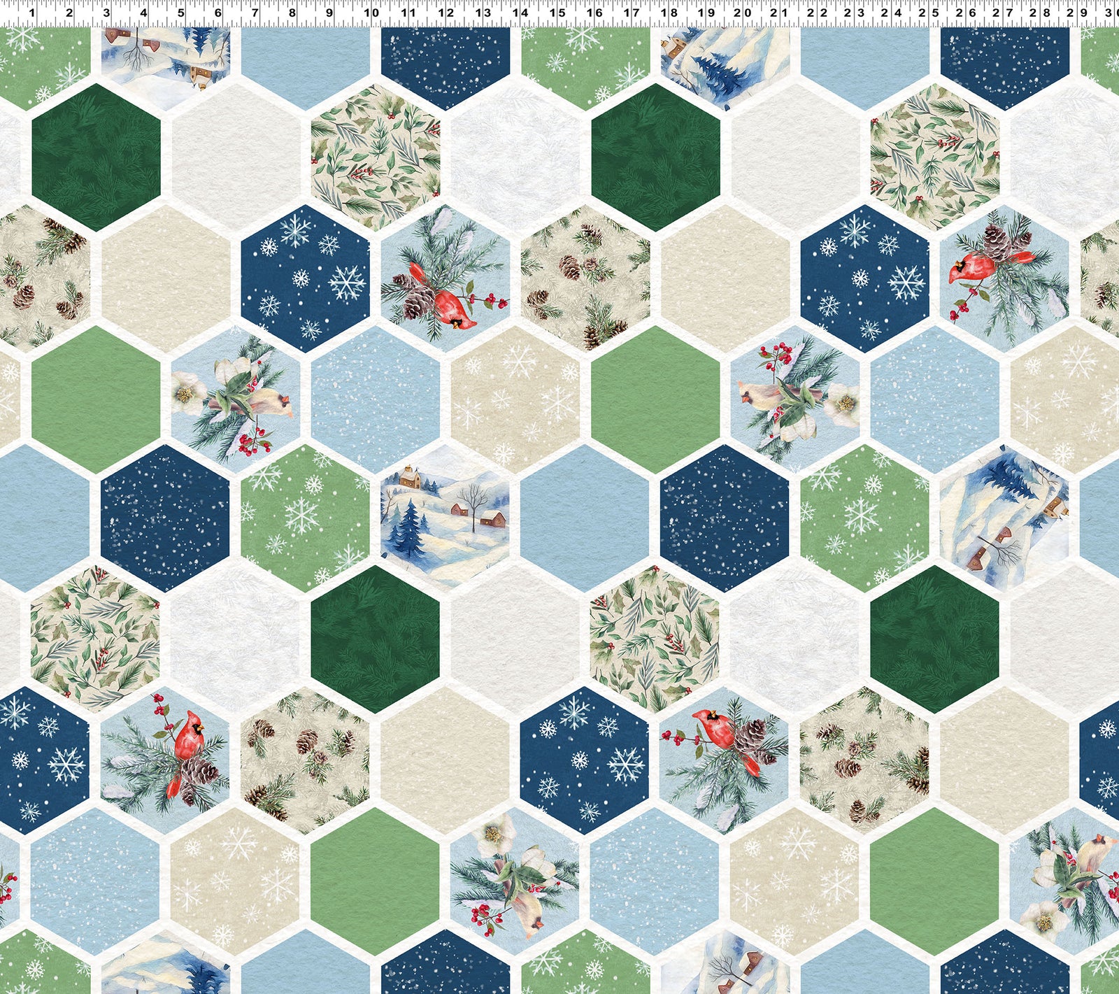 PREORDER Hexagons Light Navy