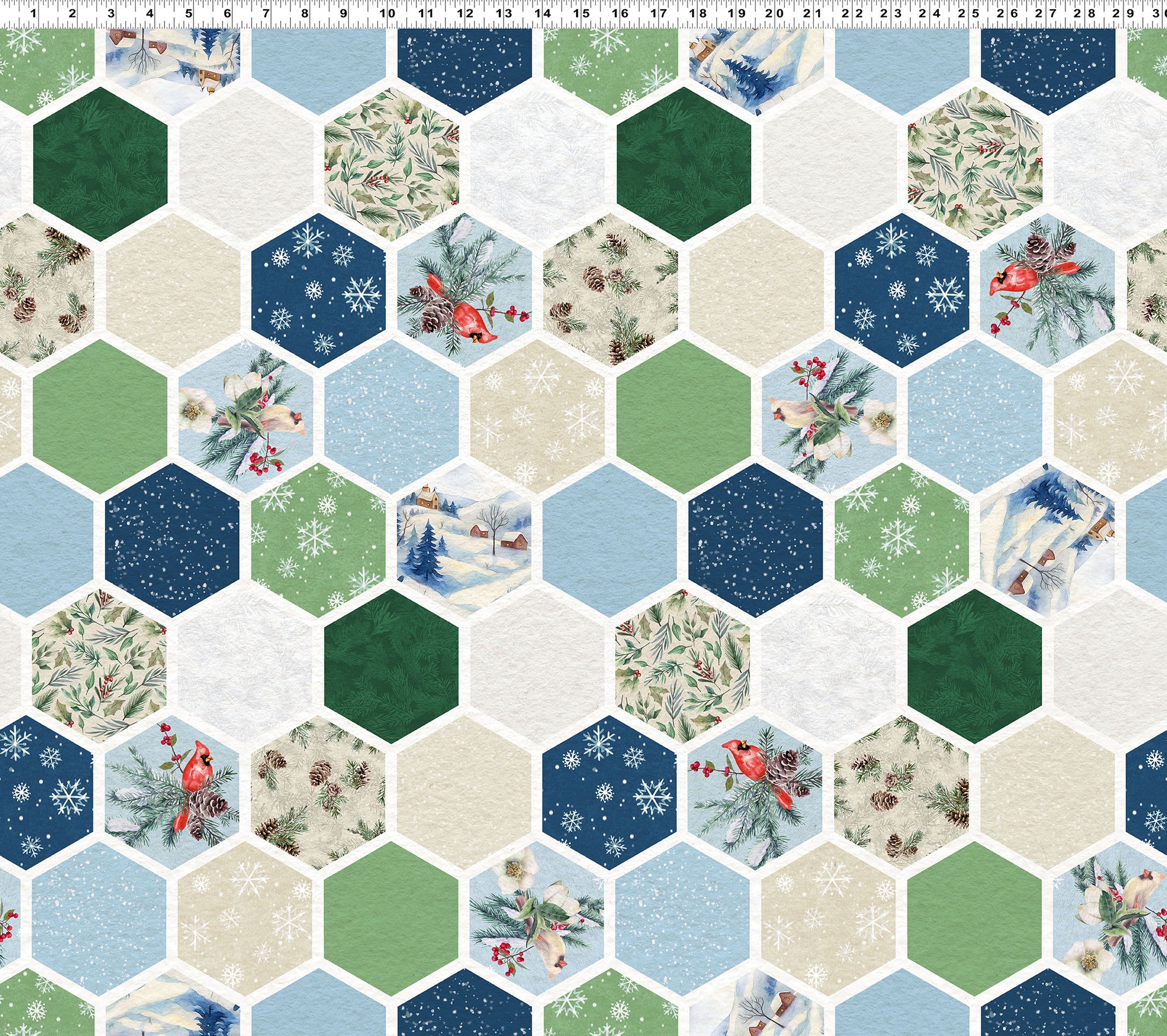 PREORDER Hexagons Light Navy