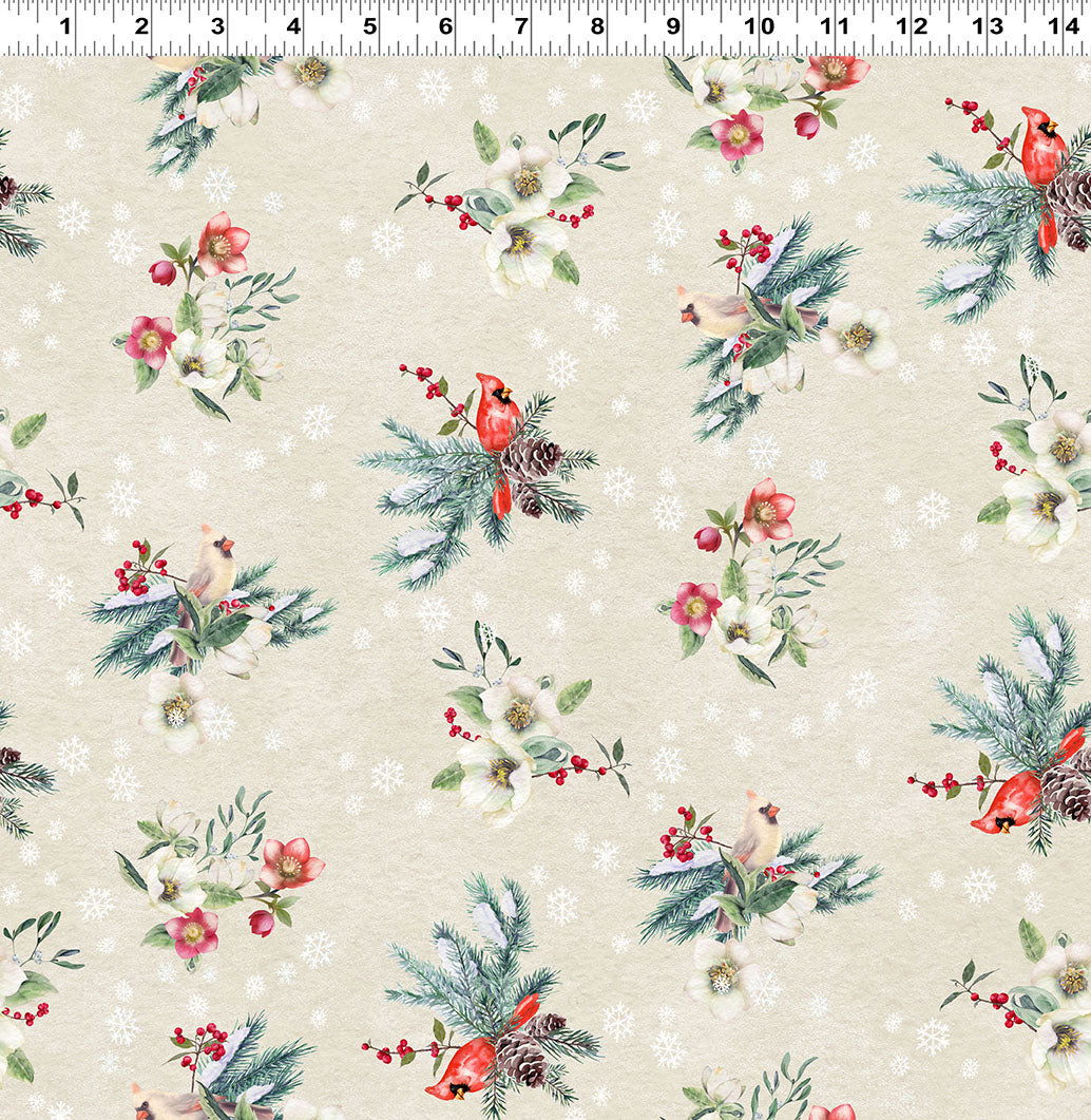 PREORDER Floral Birds Light Khaki