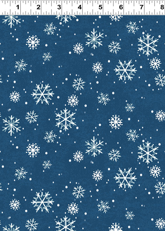 PREORDER Snowflakes Light Navy