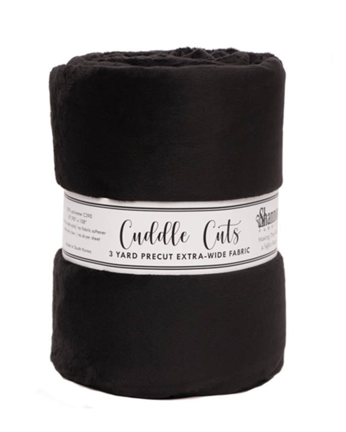 3 yard 110" Cuddle Cut Black