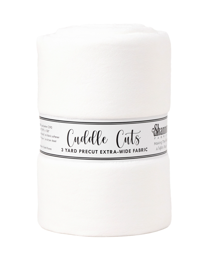 3 yard 110" Cuddle Cut White