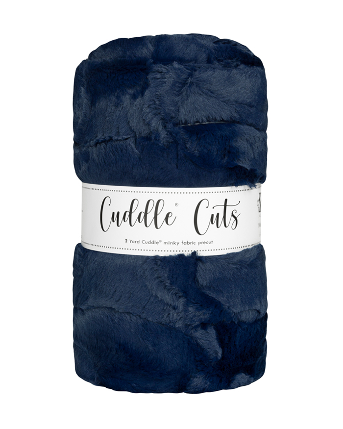 2 Yard Luxe Cuddle® Cut Hide Navy 60"