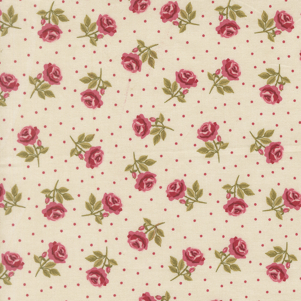 Je T'aime Roses Are Red Lace fabric by Stacy Iest Hsu for Moda