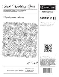 Bali Wedding Star Replacement Papers