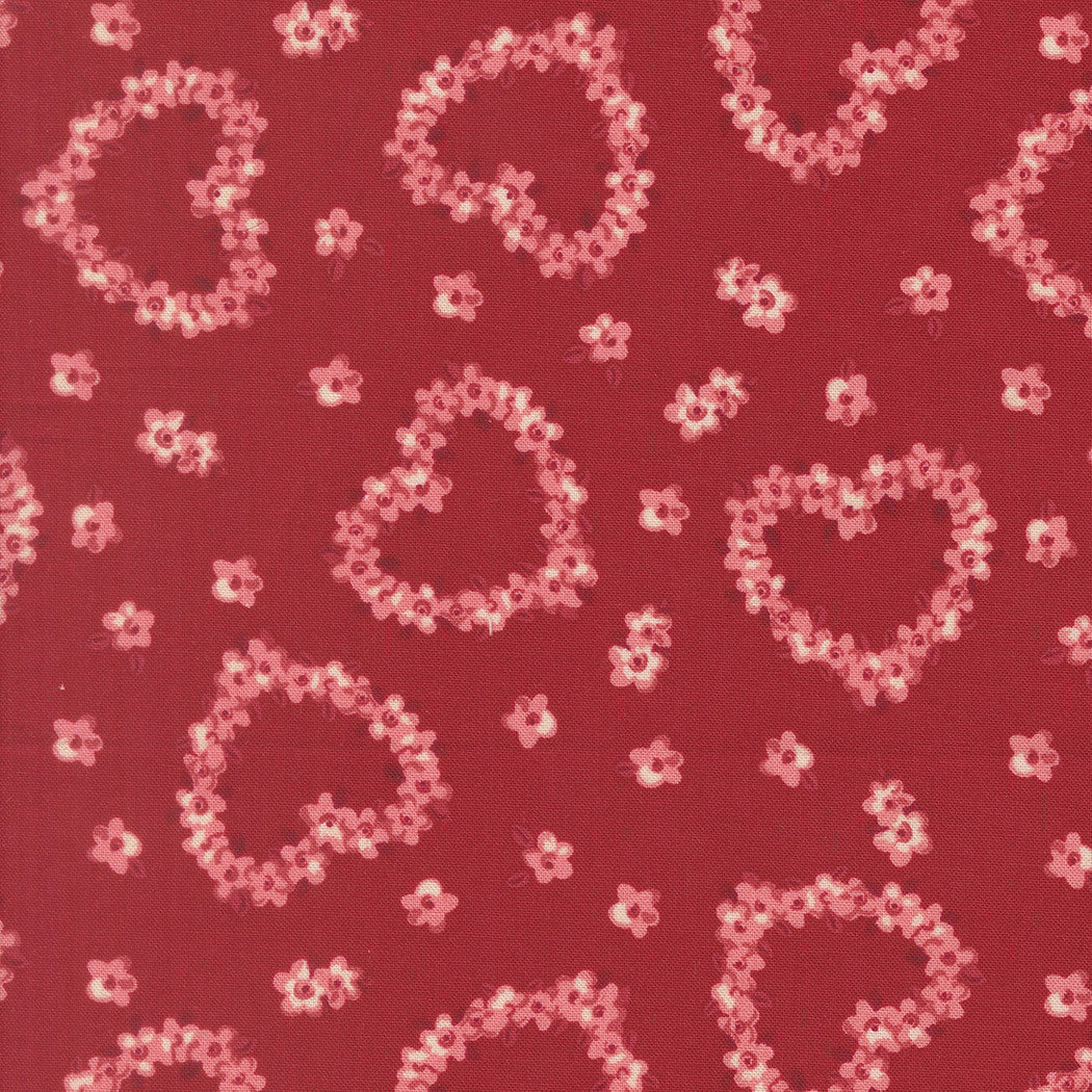 Je T'aime Flower Heart Rose fabric by Stacy Iest Hsu for Moda