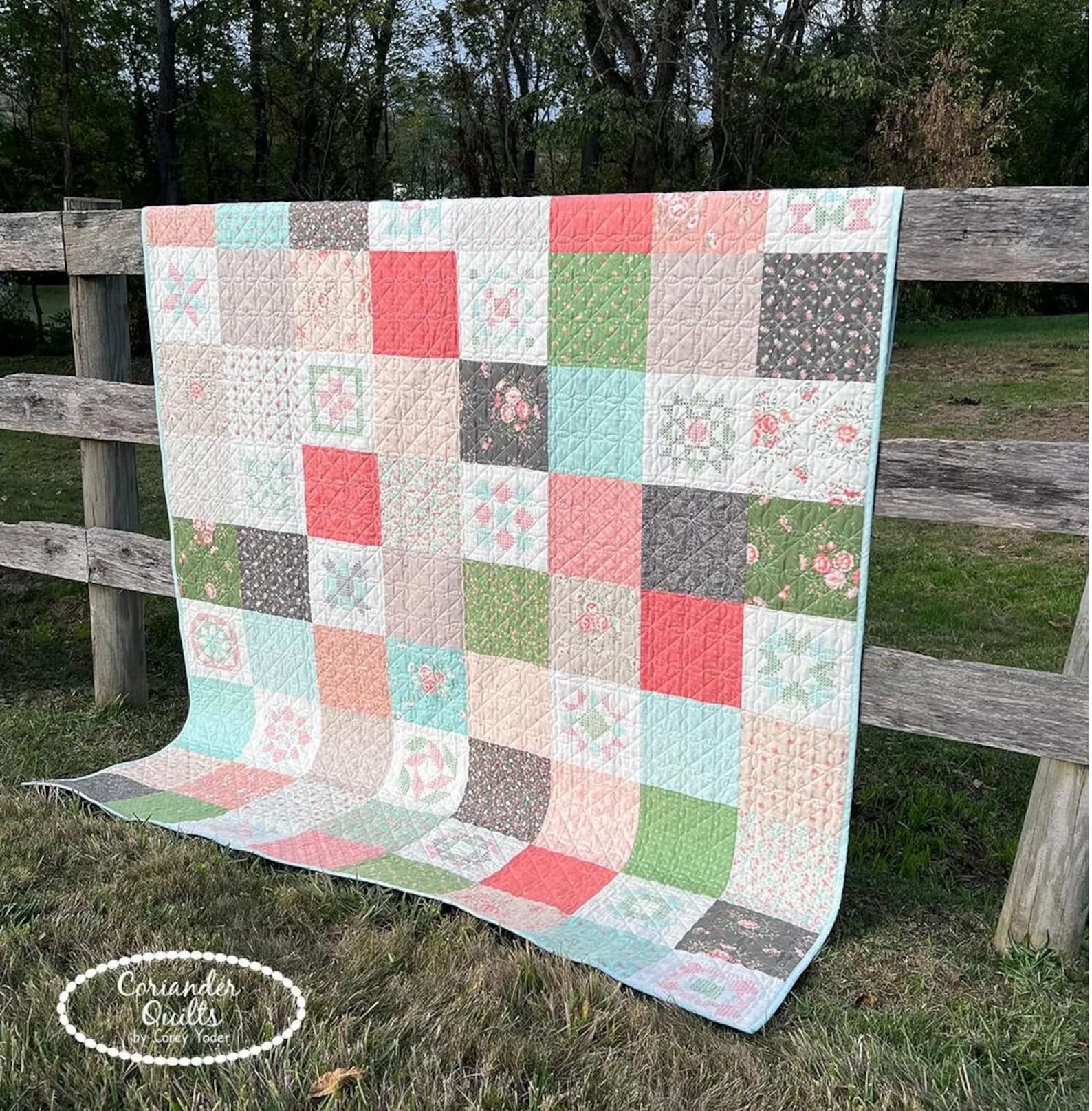 Handiwork Quilt Kit, 68x85, Pattern & Binding Included