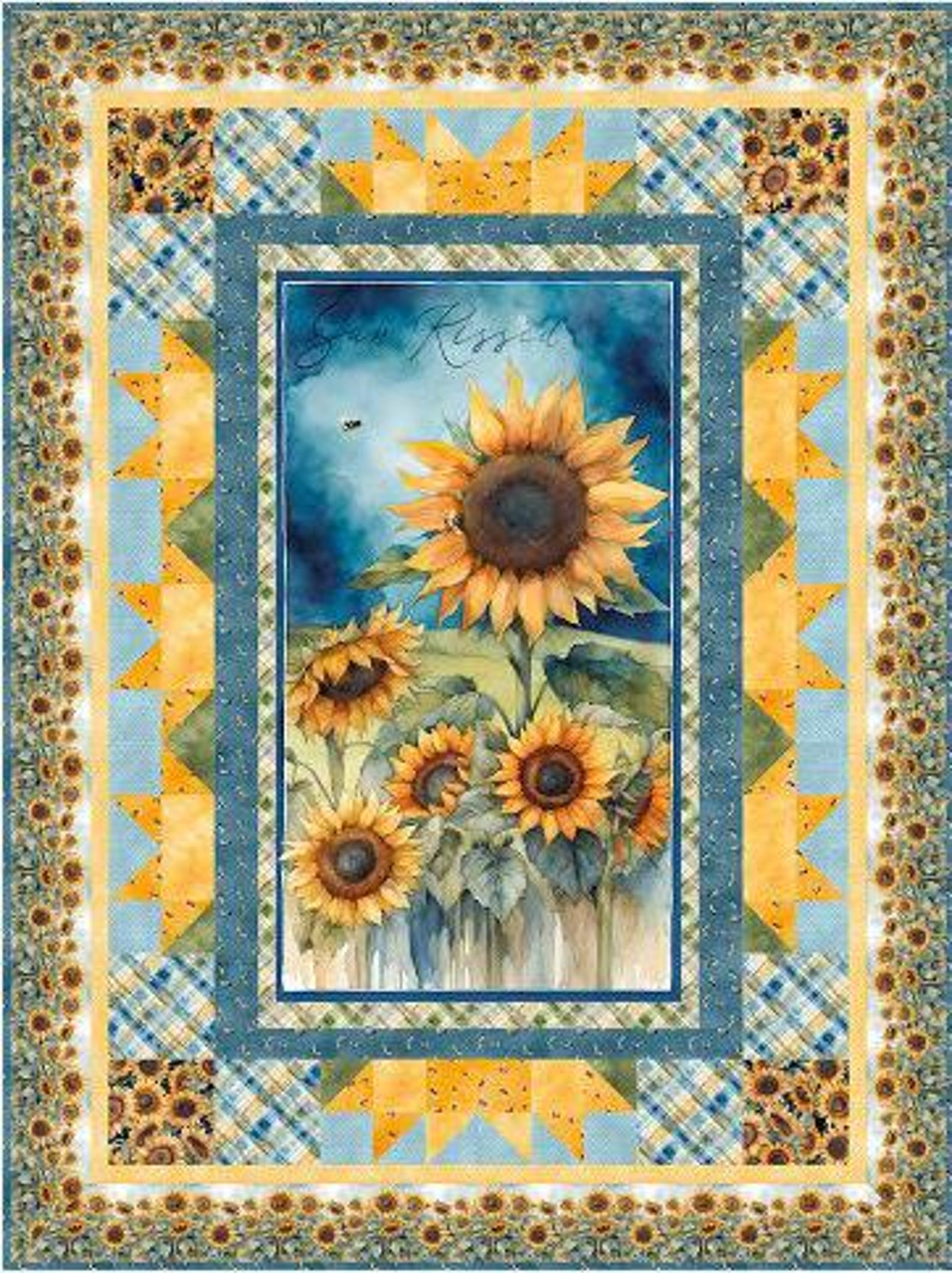 Sunkissed Kit, 53x71, Pattern & Binding Included