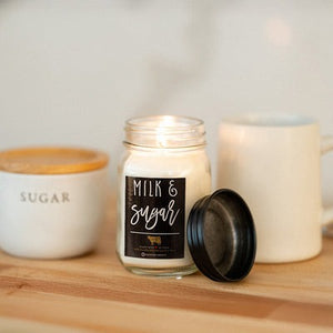 13oz Farmhouse Mason Jar Milk & Sugar