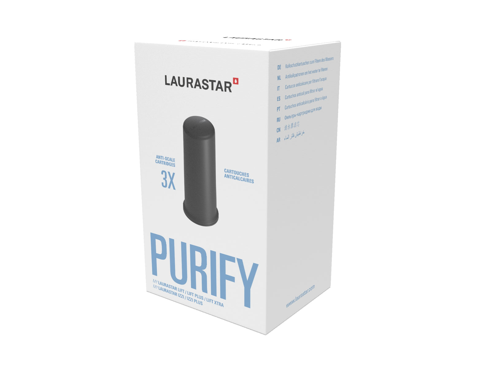 ANTI-SCALE CARTRIDGES FOR LIFT/IZZI PLUS MODELS - PACK OF 3