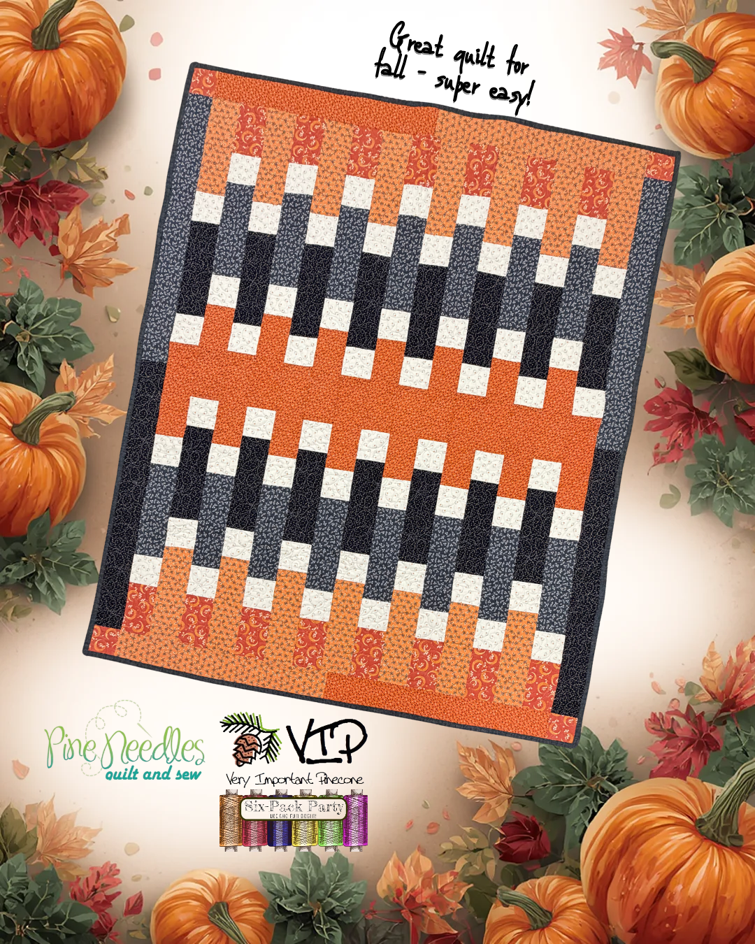 Pumpkin & Licorice Raindrops Printed Pattern (VIP October 2026)