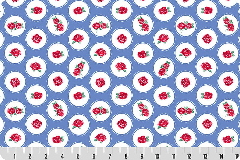 Cottage Rose Lane Brighton Quilting Cuddle® Blue Bonnet