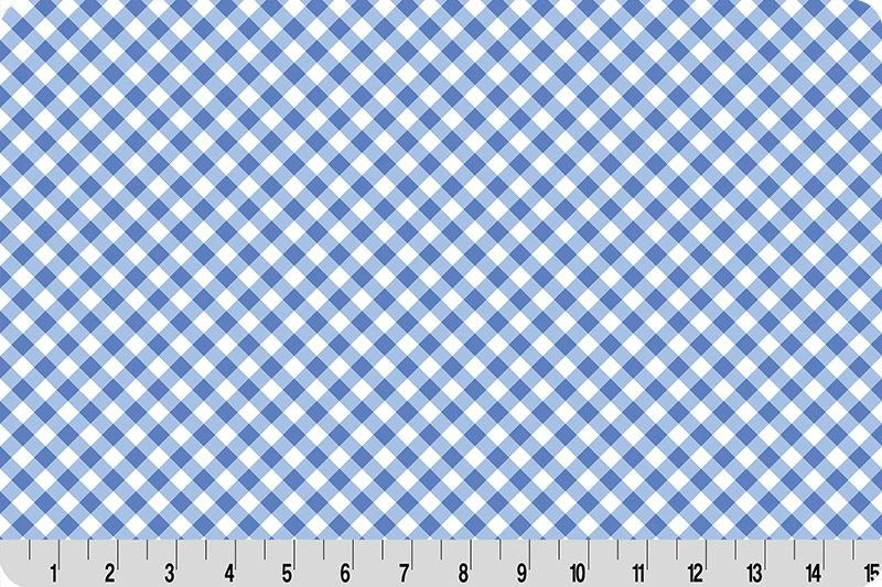 Cottage Rose Lane Gingham Quilting Cuddle® Blue Bonnet