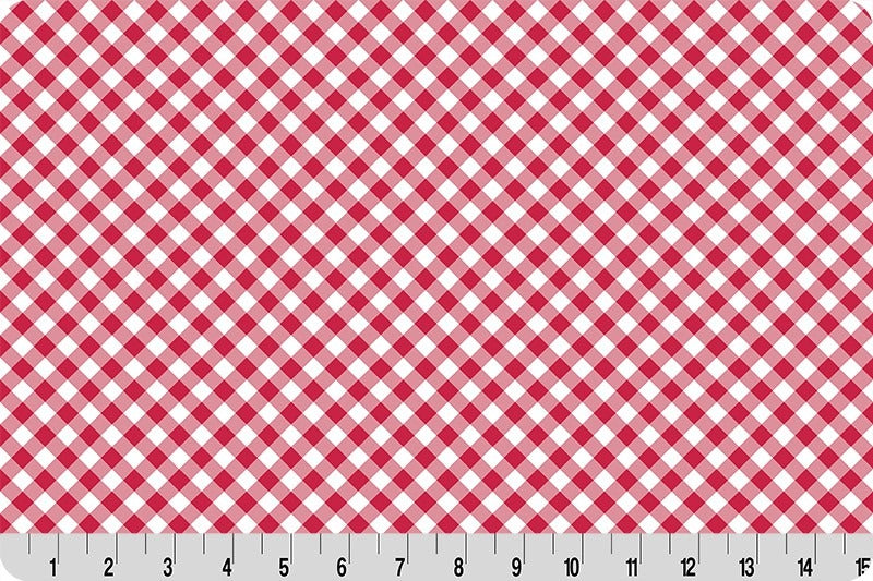Cottage Rose Lane Gingham Quilting Cuddle® Candy Apple