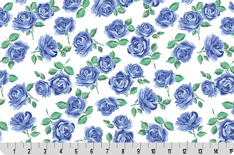 Cottage Rose Lane Yorkshire Quilting Cuddle® Blue Bonnet