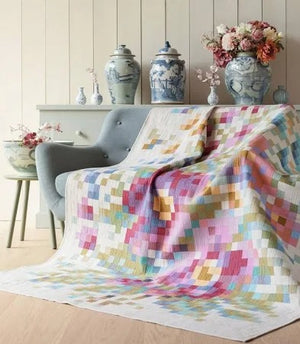 Flower Branch Embroidery Quilt Kit, 63.5x81.5 Includes pattern